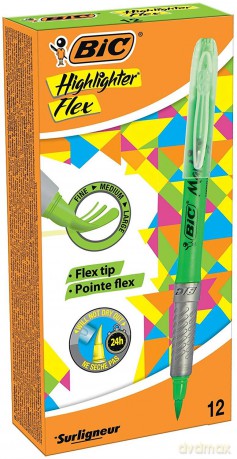 Zakreślacz Highligter flex zielony (12 szt)