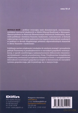 Zarządzanie finansami przedsiębiorstwa - Witold Bień [KSIĄŻKA]
