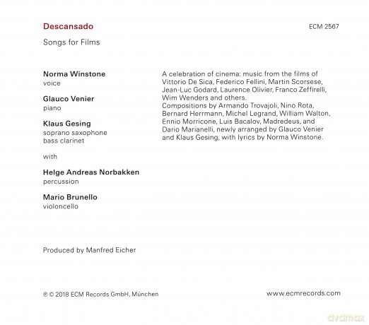 Norma Winstone: Descansado - Songs For Films [CD]