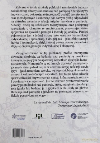 Pamięć w ujęciu lingwistycznym. Zagadnienia teoretyczne i metodyczne - Waldemar Czachur [KSIĄŻKA]