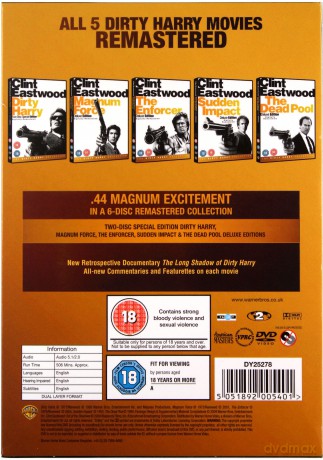 Brudny Harry (Edycja Specjalna) / Magnum Force / Sudden Impact / The Dead Pool (Siła magnum / Nagłe uderzenie / Pula śmierci) [BOX] [6DVD]