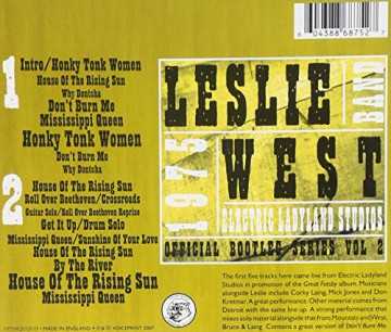 Leslie West Band: Electric Ladyland Studios 1975 [2CD]