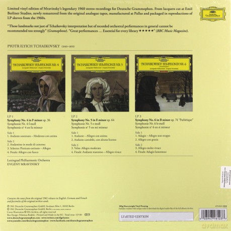 Evgeny Mravinsky: Tchaikovsky Symphonies [3xWinyl]