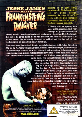 Jesse James meets Frankenstein's Daughter [DVD]