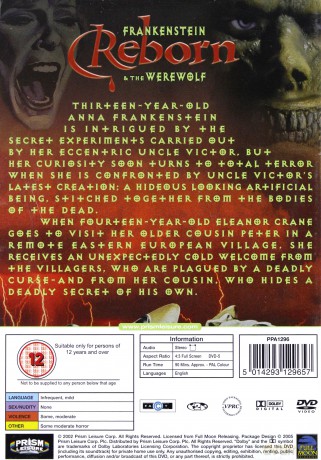Frankenstein & the Werewolf Reborn! [DVD]
