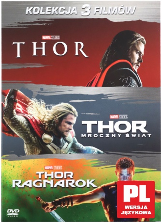 Thor Trylogia: Thor / Thor: Mroczny Świat / Thor: Ragnarok [BOX] [3DVD]