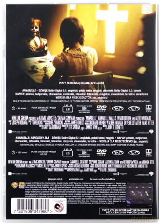 Annabelle 1-2 Pakiet [2DVD]