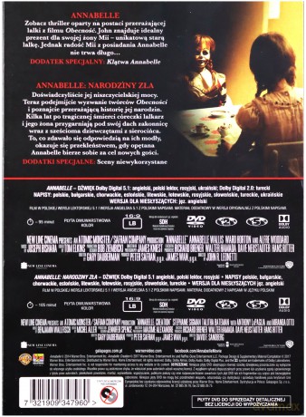 Annabelle 1-2 Pakiet [2DVD]