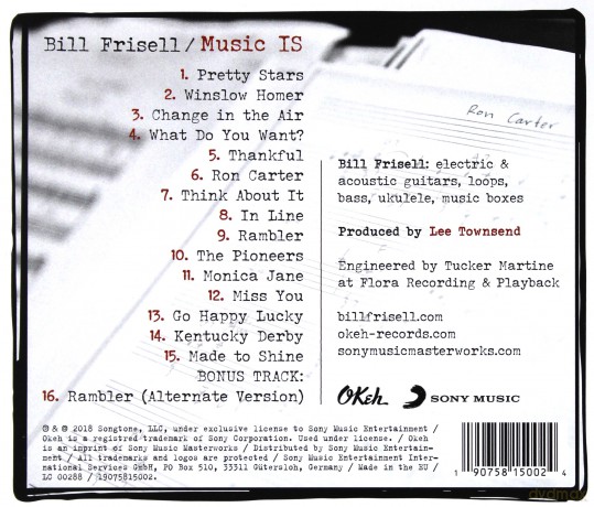 Bill Frisell: Music IS [CD]