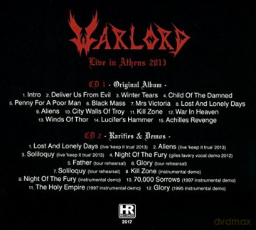 Warlord: Live In Athens 2013 [2CD]