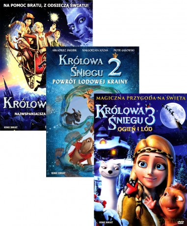 Królowa Śniegu / Królowa Śniegu 2 / Królowa Śniegu 3 Pakiet [3DVD]