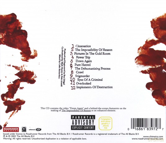 Chimaira: The Impossibilty Of Reason [CD]