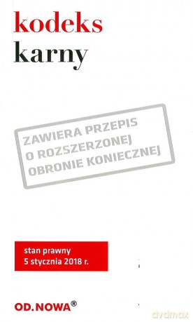 Kodeks karny 01.2018 [KSIĄŻKA]