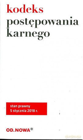 Kodeks postępowania karnego 01.2018 [KSIĄŻKA]