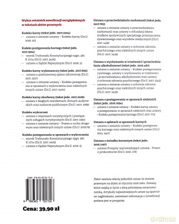 Przepisy 2018 prawo karne [KSIĄŻKA]