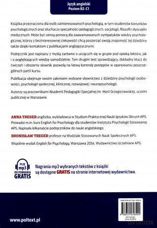 Psychology vocabulary in use. Podręcznik do nauki angielskiej terminologii psychologicznej - Anna Treger [KSIĄŻKA]