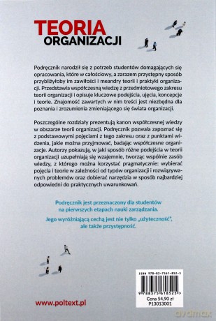 Teoria organizacji. Nauka dla praktyki [KSIĄŻKA]