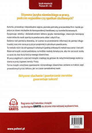 Wirtschaftsdeutsch in deinem unternehmen. Niemiecki język biznesowy w twojej firmie - Agnieszka Dudek [KSIĄŻKA]