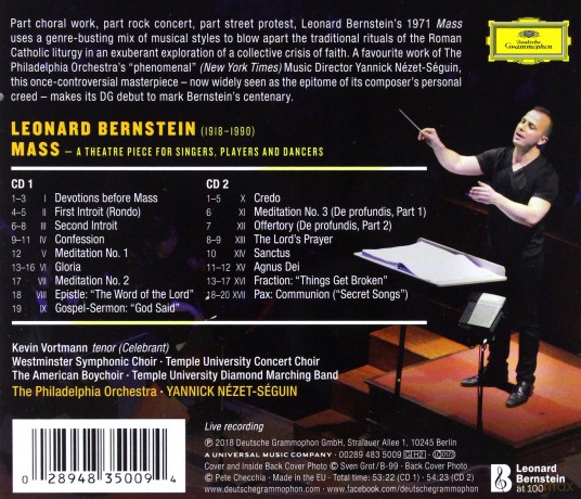 Yannick Nezet-Seguin: Bernstein Mass [2CD]