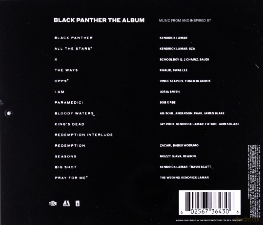 Black Panther soundtrack (Czarna Pantera) (Ludwig Göransson) [CD]