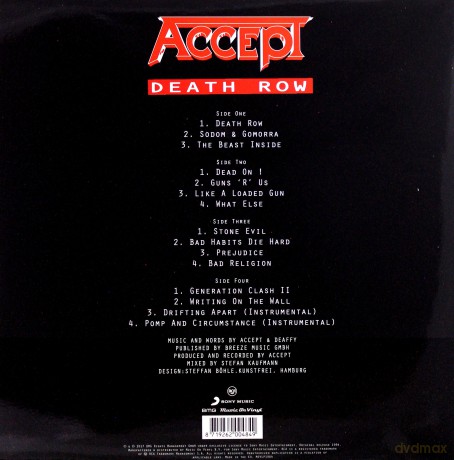 Accept: Death Row [2xWinyl]