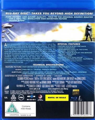Earth Vs The Flying Saucers [Blu-Ray]