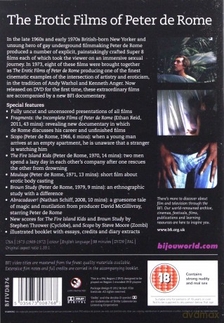 Erotic Films of Peter De Rome [DVD]