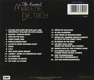 Marlene Dietrich: Essential Marlene Dietrich [CD]