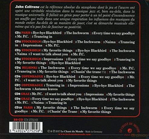 John Coltrane: European Tour 1962 [CD]