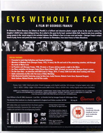 Eyes Without A Face [Blu-Ray]+[DVD]