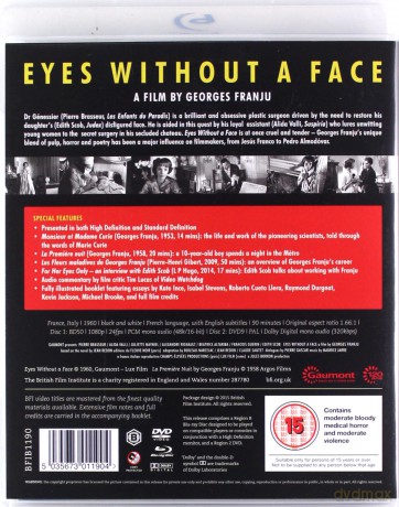 Eyes Without A Face [Blu-Ray]+[DVD]