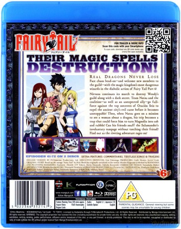 Fairy Tail Part 6 (Episodes 61-72) [Blu-Ray]
