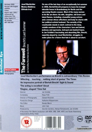 Farewell. The: Brecht's Last Summer [DVD]