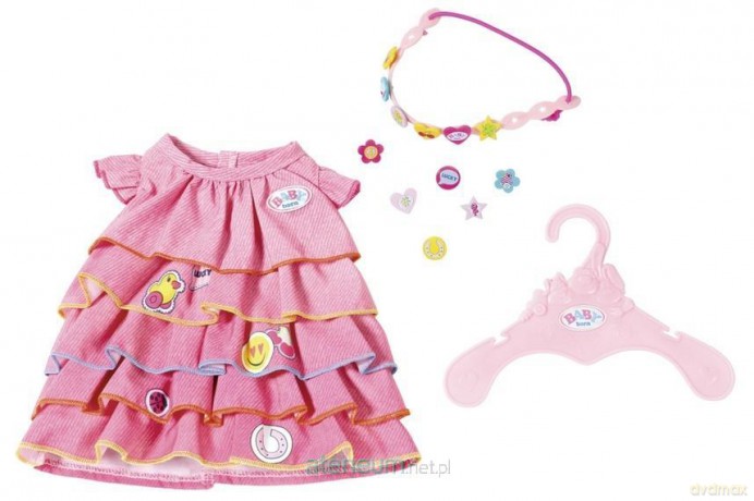 Baby Born - Letnia sukienka z przypinkami