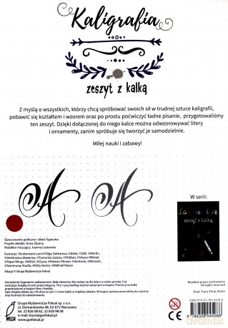Kaligrafia zeszyt z kalką [KSIĄŻKA]