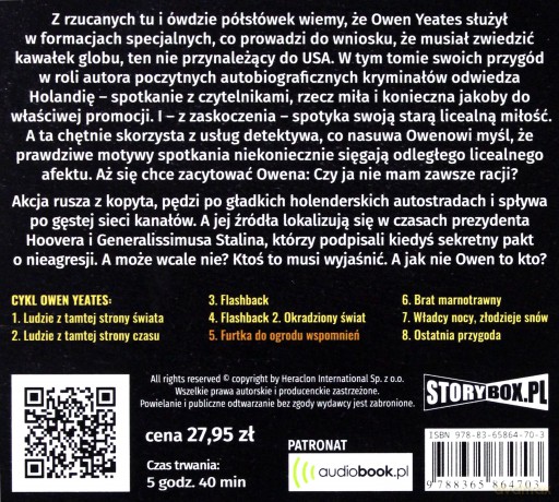 Owen Yeates (Tom 5) Furtka do ogrodu - Eugeniusz Dębski [AUDIOBOOK]