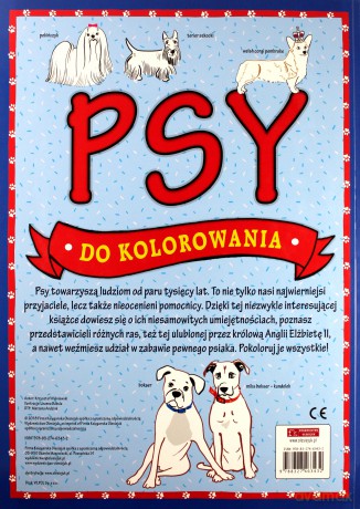 Psy do kolorowania - z kredkami poznajemy psy - Joanna Babula Krzysztof Wiśniewski [KSIĄŻKA]