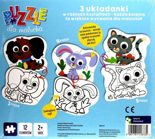 Puzzle dla malucha. Mali przyjaciele [PUZZLE]