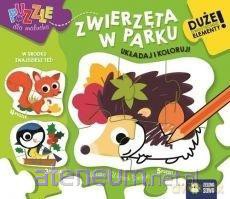 Puzzle dla malucha. Zwierzęta w parku [PUZZLE]