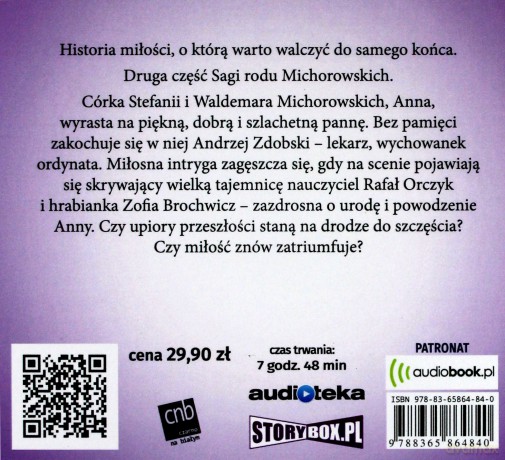 Saga rodu Michorowskich (Tom 2) Córka. - Anna Rohóczanka [AUDIOBOOK]