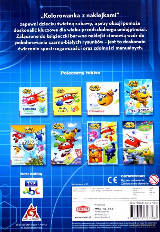 Super Wings. Kolorowanka z naklejkami [KSIĄŻKA]