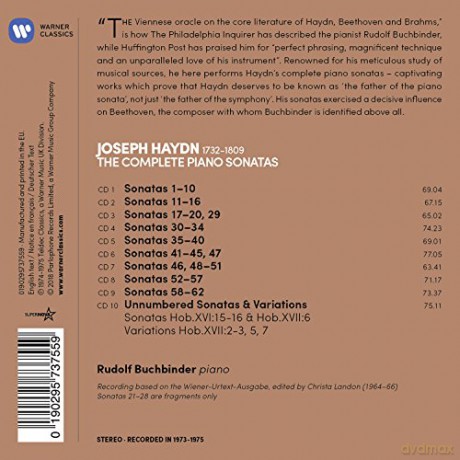 Rudolf Buchbinder: Haydn: Complete Piano Sonatas [10CD]