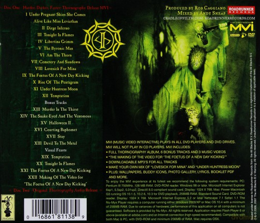 Cradle Of Filth: Thornography Deluxe [CD]+[DVD]