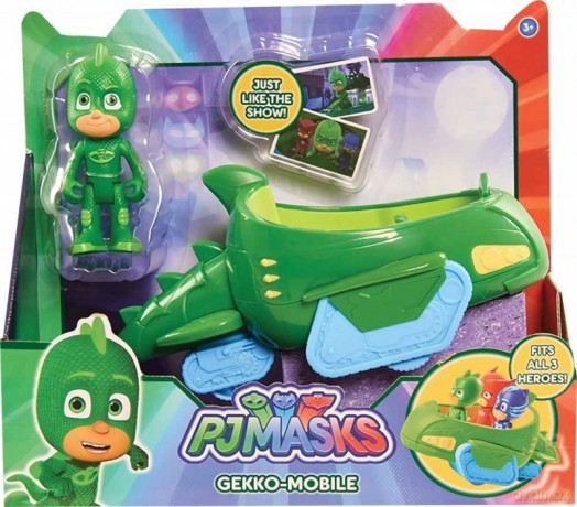 PJ Masks Pojazd z Figurką, Gekko [FIGURKA]