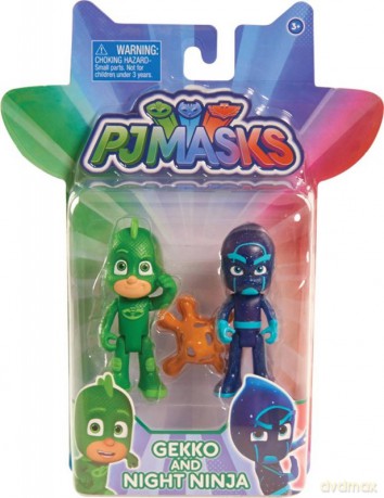 PJ MASKS Zestaw Figurek 2pak, Gekko i Ninja [FIGURKA]