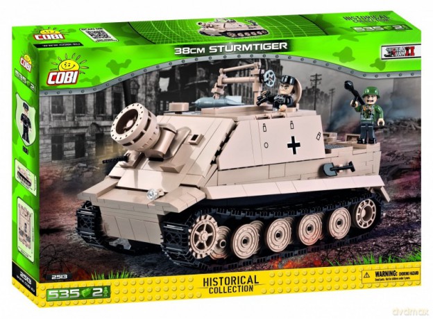 Small Army 535 el. 38 cm Sturmtiger niemieckie niemieckie działo pancerne [KLOCKI]