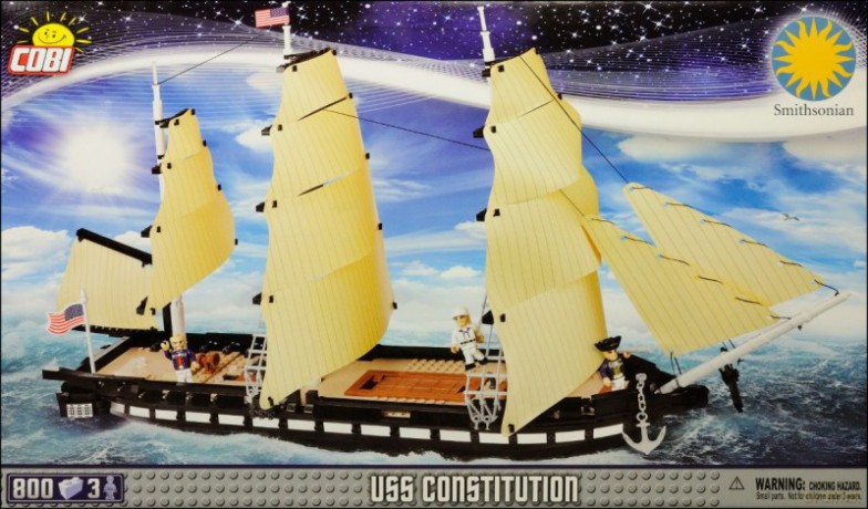 Smithsonian 800 el. Statek USS Constitution [KLOCKI]