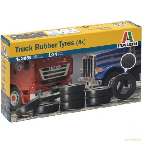 ITALERI Truck Rubber Tyres (8x)