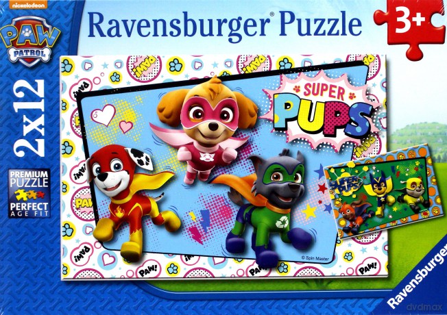 RAVENSBURGER 2x12 el. Psi Patrol [PUZZLE]