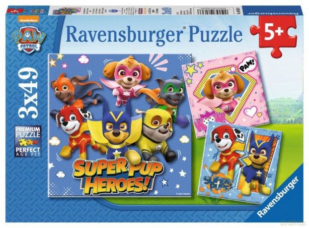 RAVENSBURGER 3x49 el. Paw Patrol [PUZZLE]